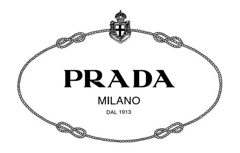prada logo rood